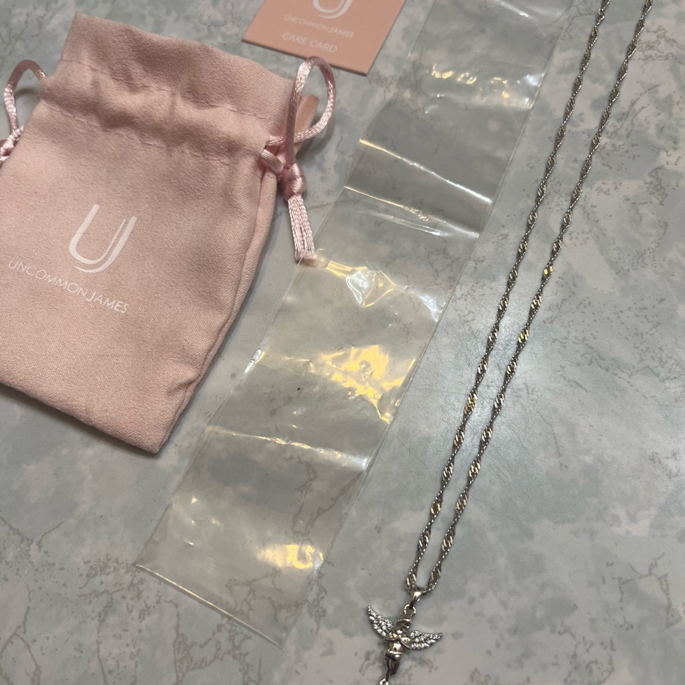 Uncommon James Silver Angel on Earth Necklace